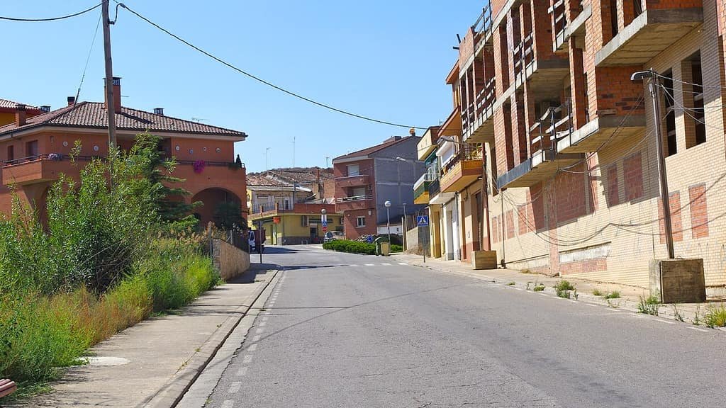 Entrada del municipio de Alcoletge (Lleida)