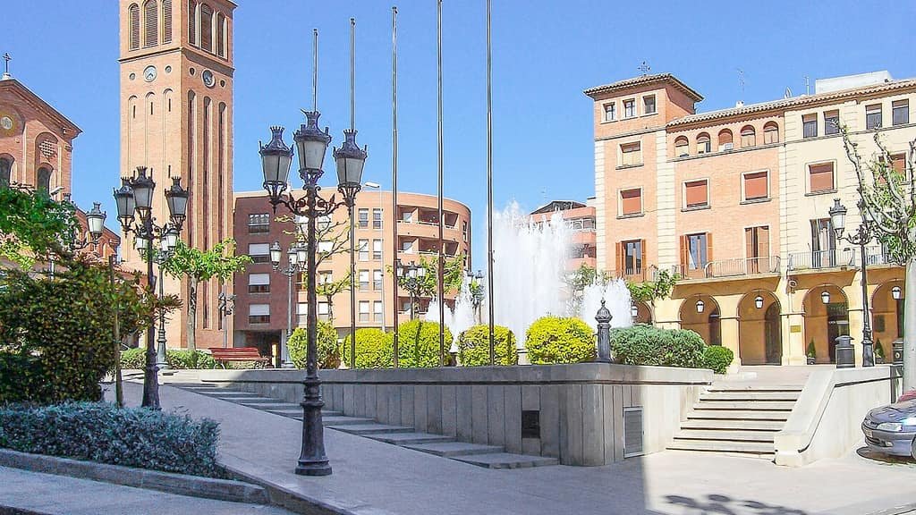 Plaça de l’Ajuntament de Mollerussa (Lleida)
