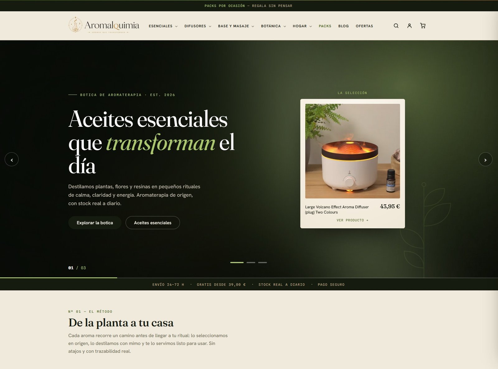AROMALQUIMIA - Web E-commerce
