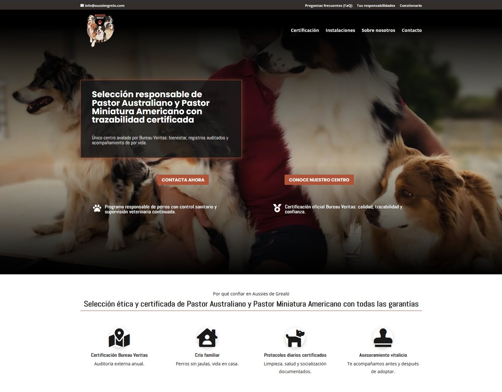 AUSSIES - Web Corporativa