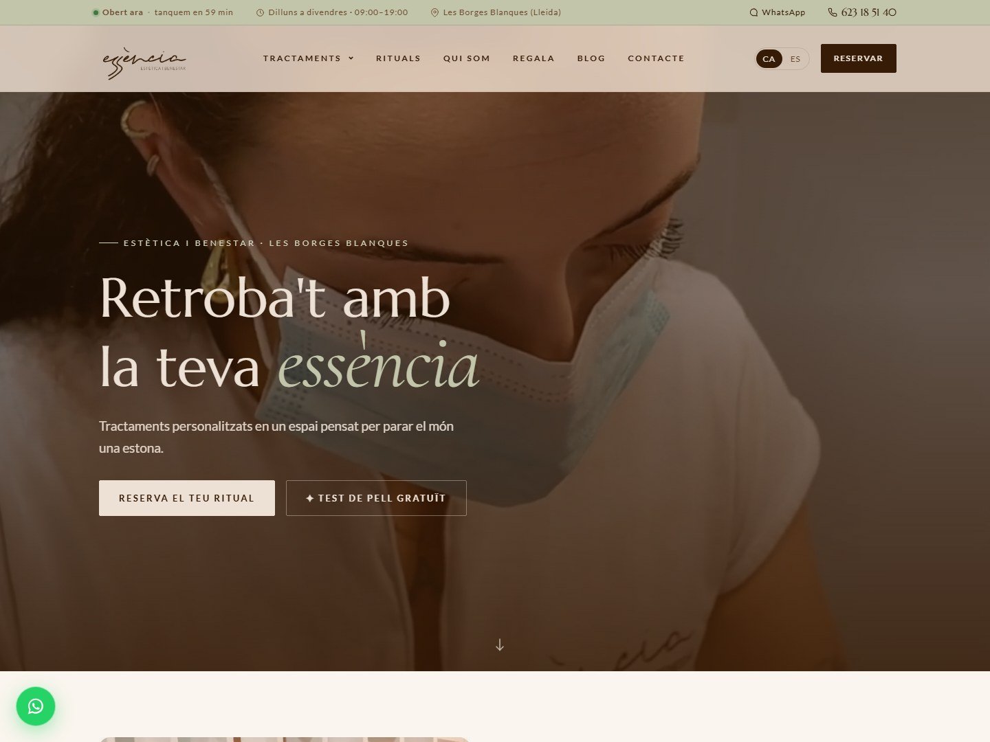 ESSÈNCIA BORGES: Centro de estética en Les Borges Blanques