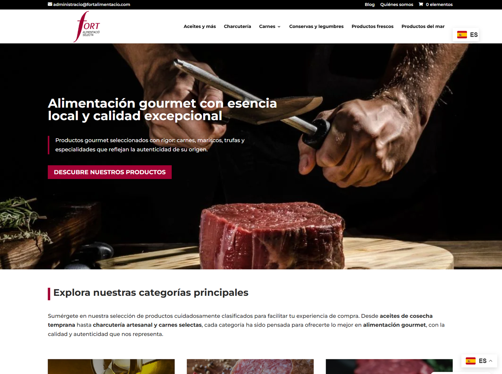 FORT ALIMENTACIO - Web Corporativa