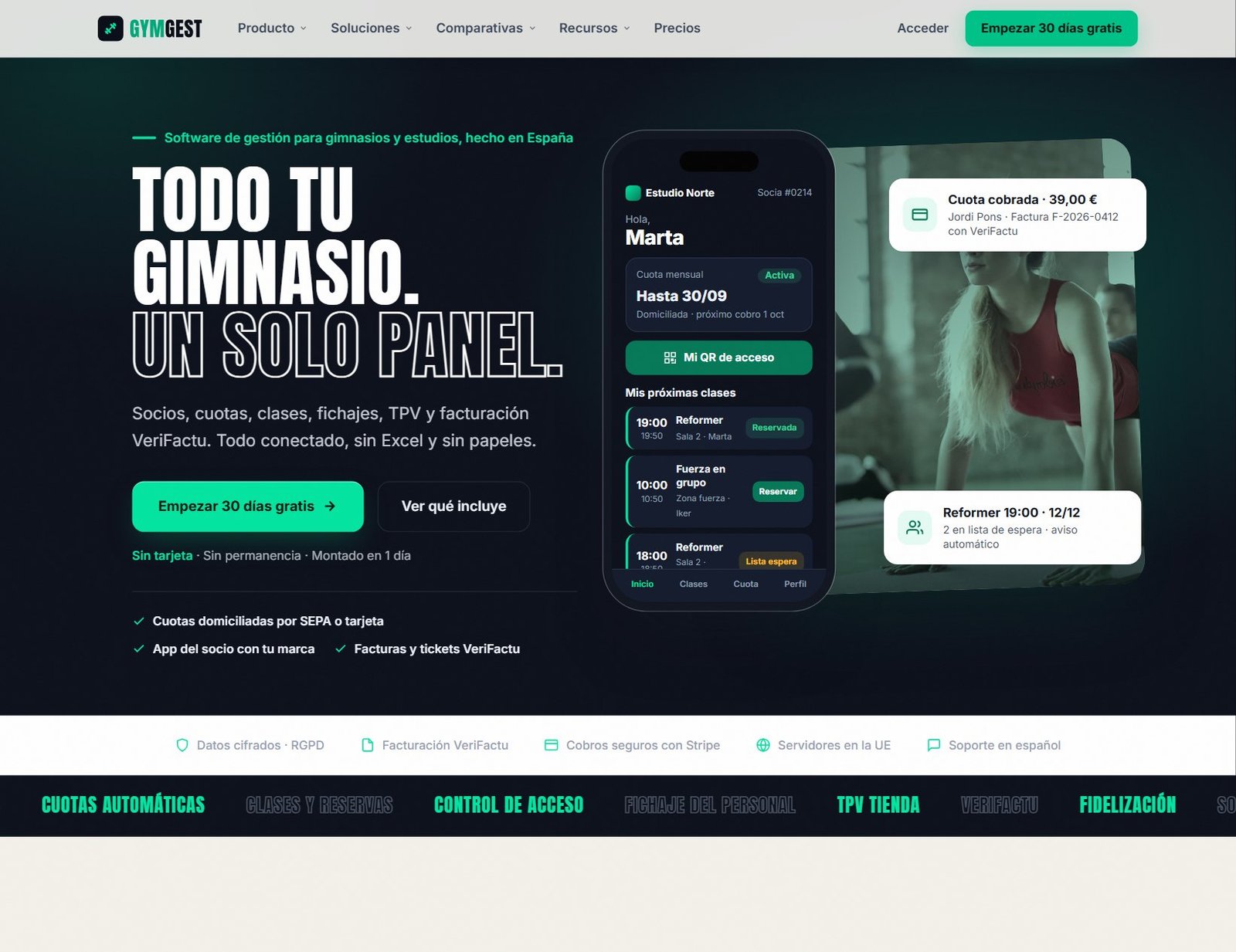 Web de GymGest