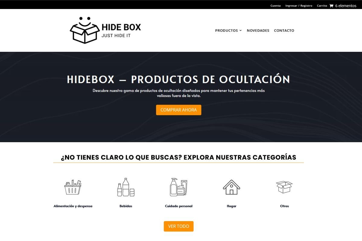 HIDEBOX - Web E-commerce