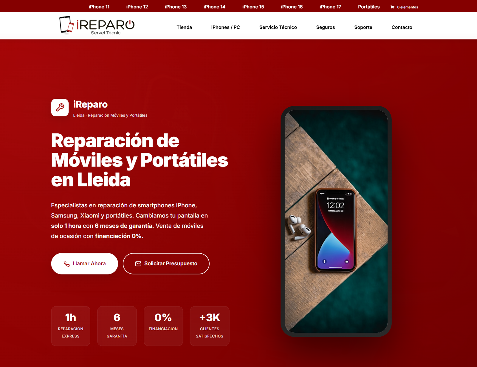 IREPARO - Web E-commerce