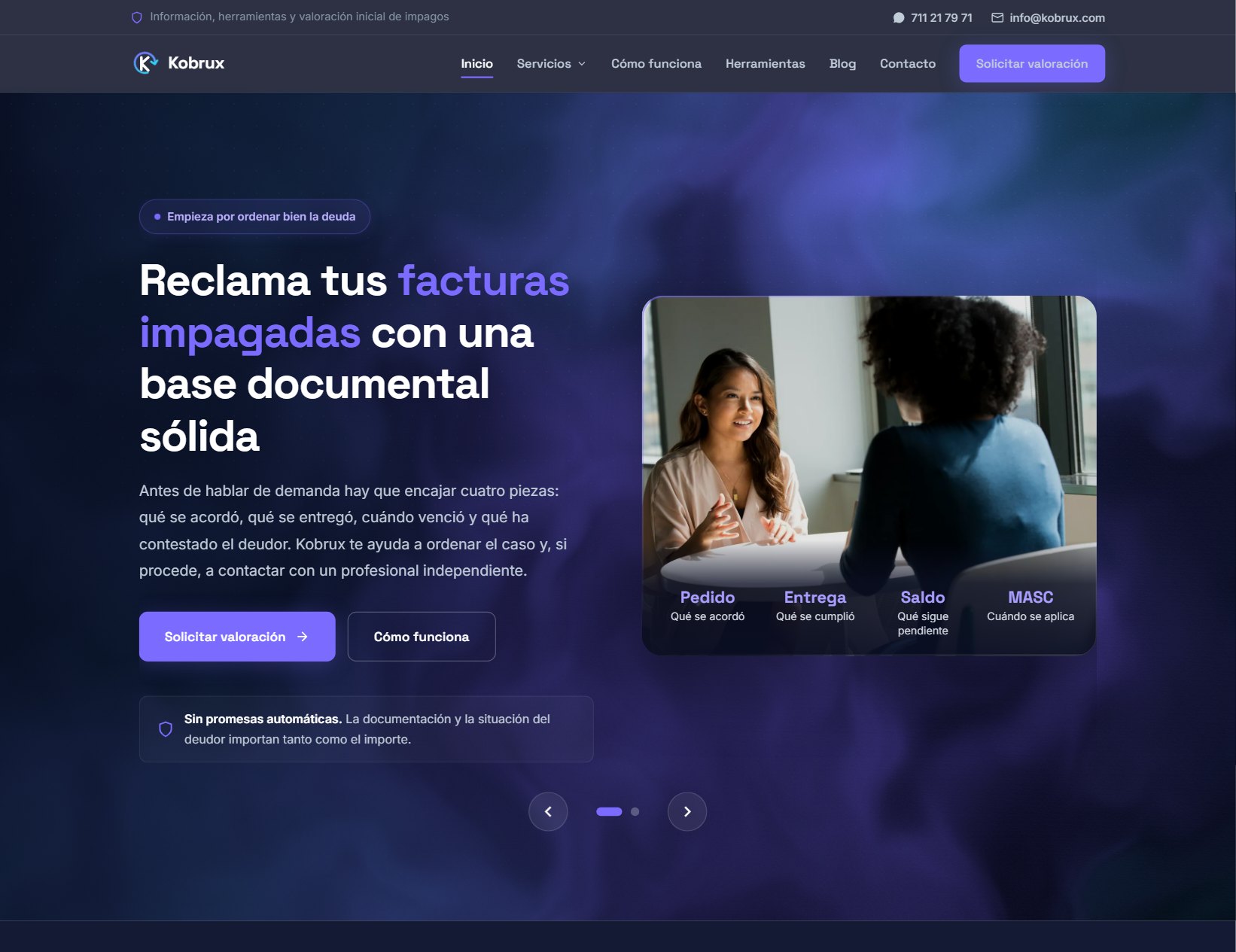 KOBRUX: Te ayuda a reclamar facturas impagadas