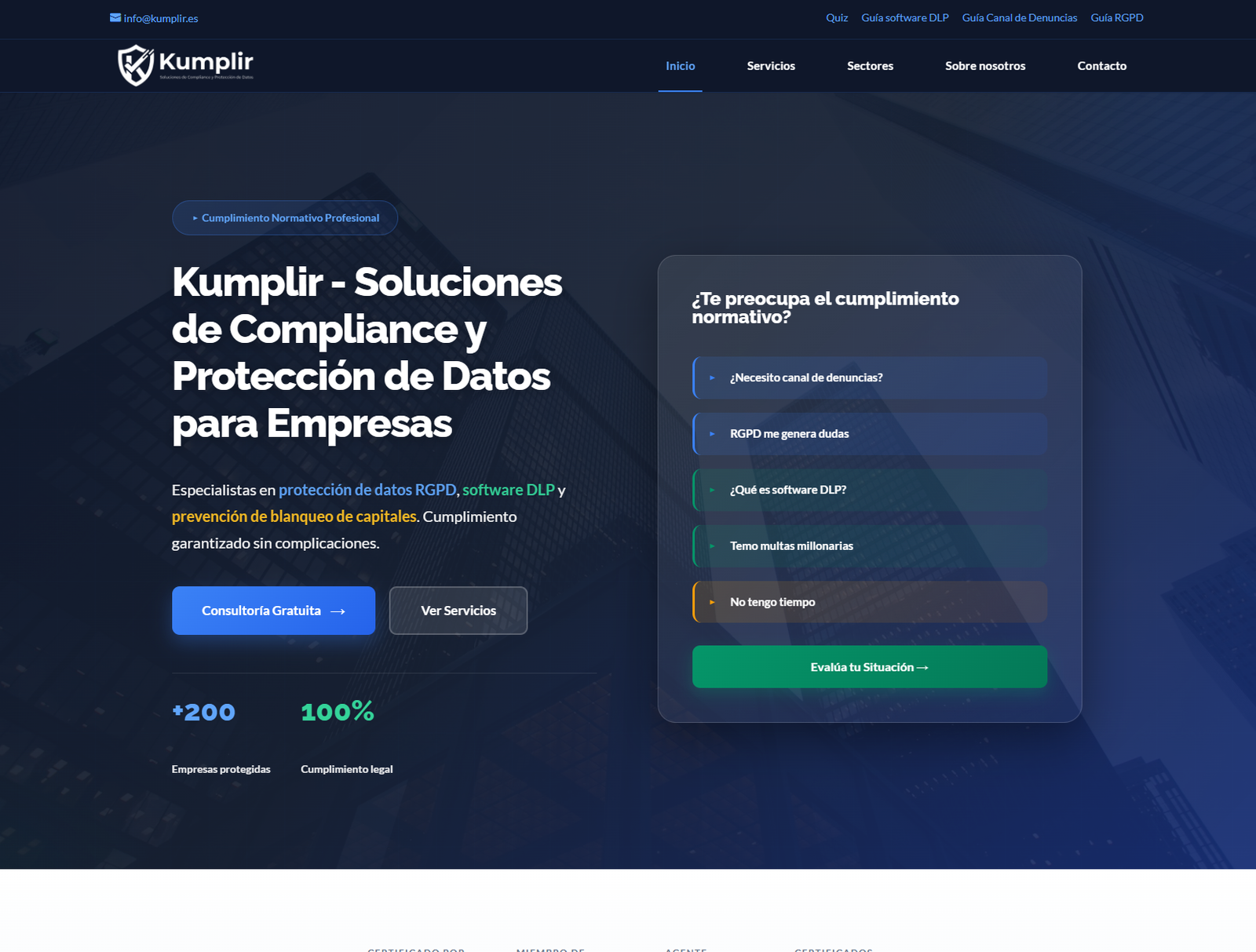 KUMPLIR - Web Corporativa
