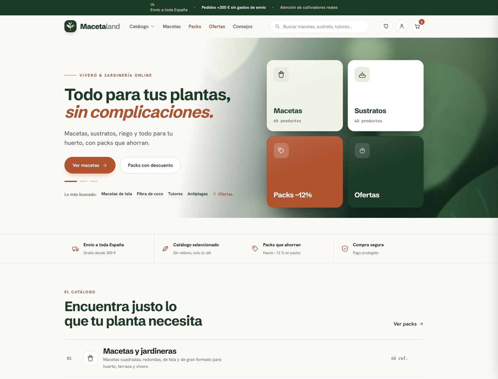 MACETALAND - Web E-commerce