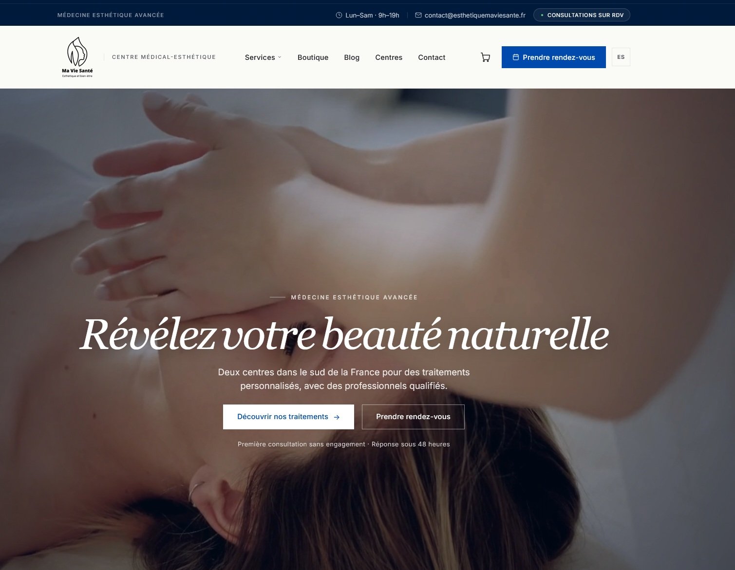 MA VIE SANTÉ - Web Corporativa
