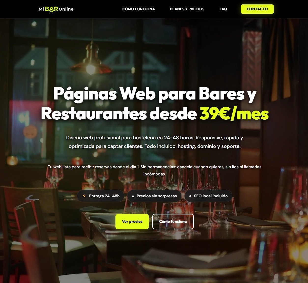 MIBARONLINE - Web Corporativa