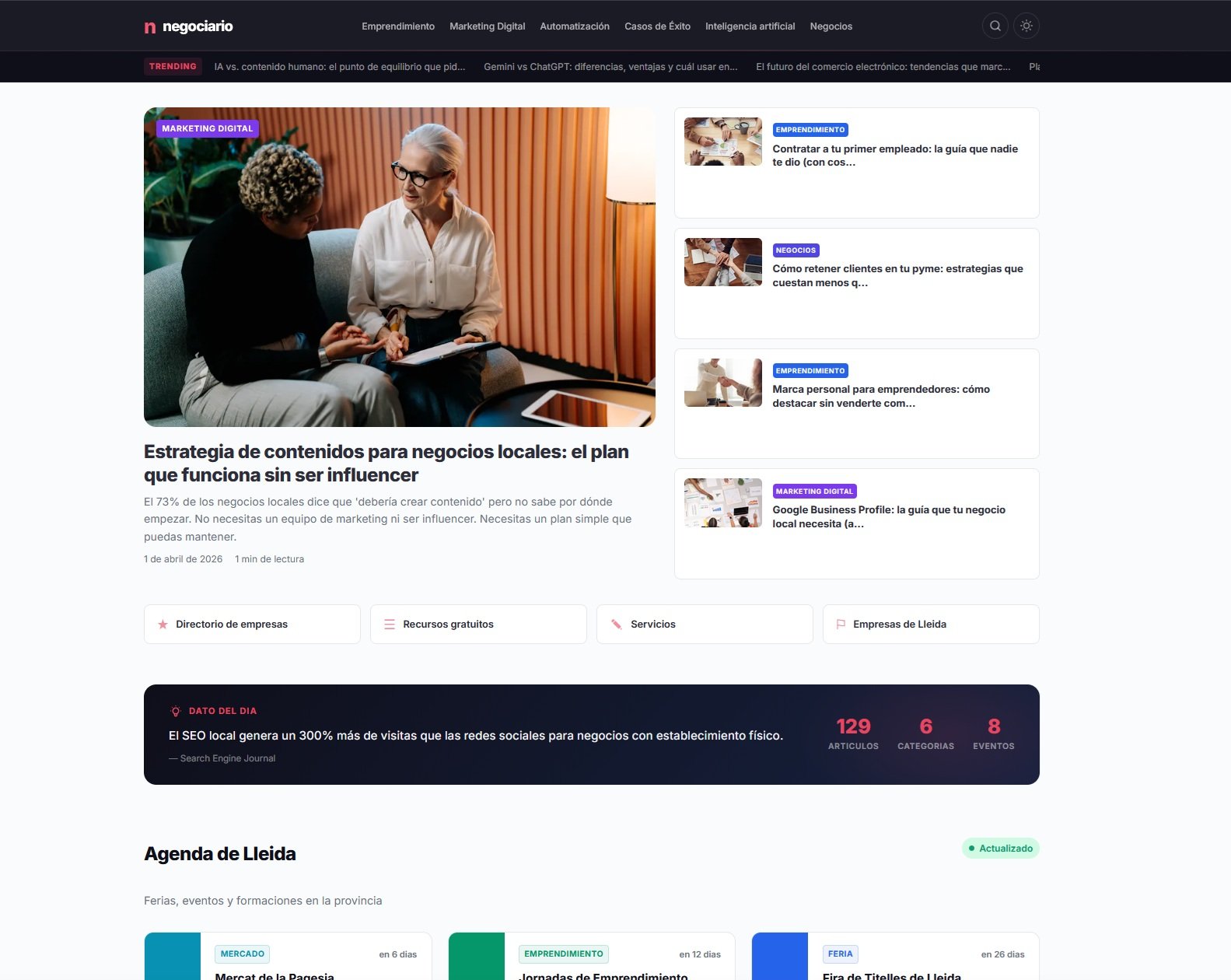 NEGOCIARIO - Web Blog