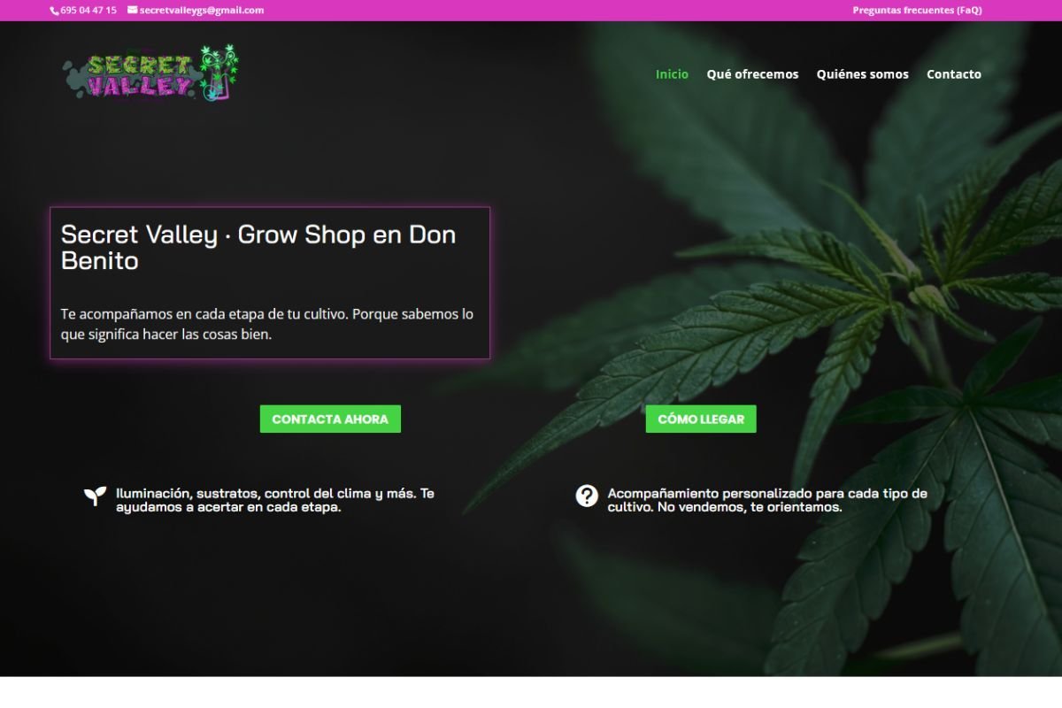 SECRET VALLEY - Web Corporativa