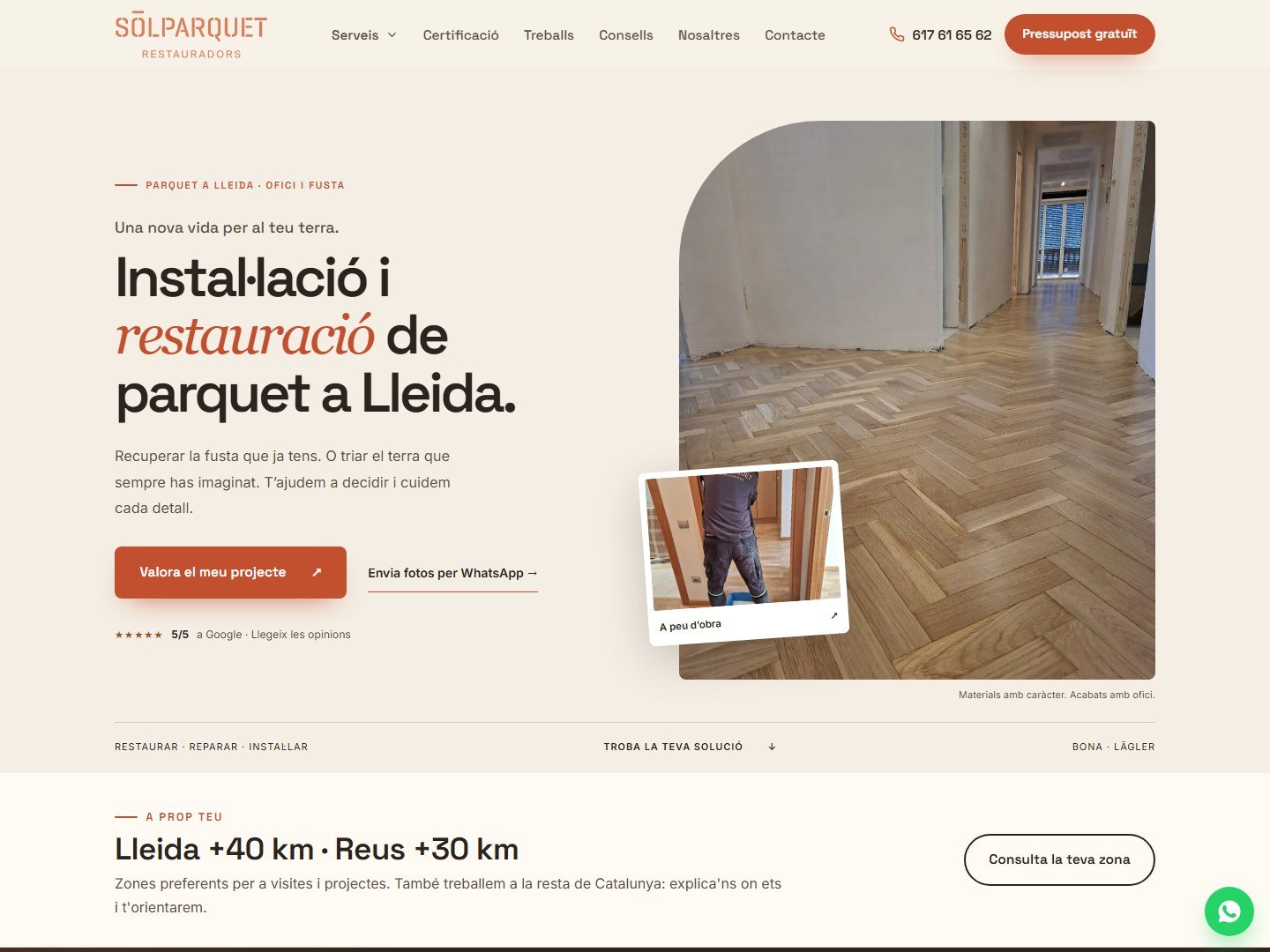 SOLPARQUET: Parquet en Lleida y Tarragona