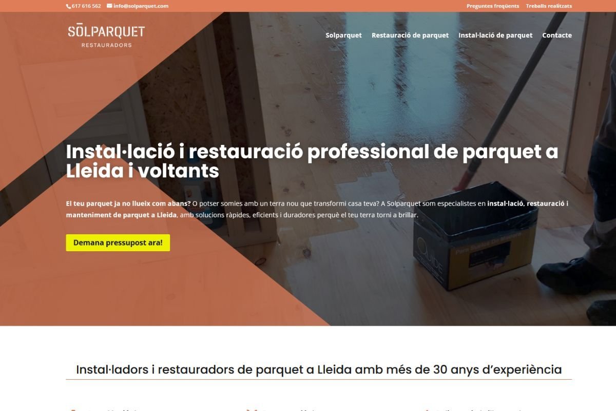 SOLPARQUET - Web Corporativa