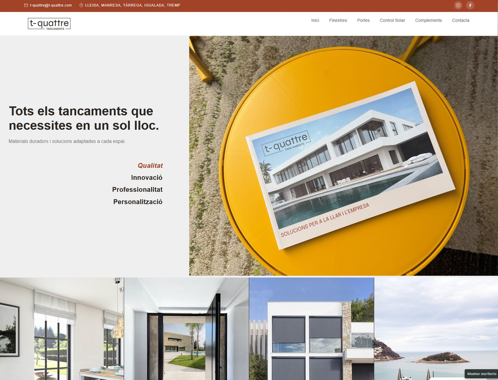 T-QUATTRE - Web Corporativa