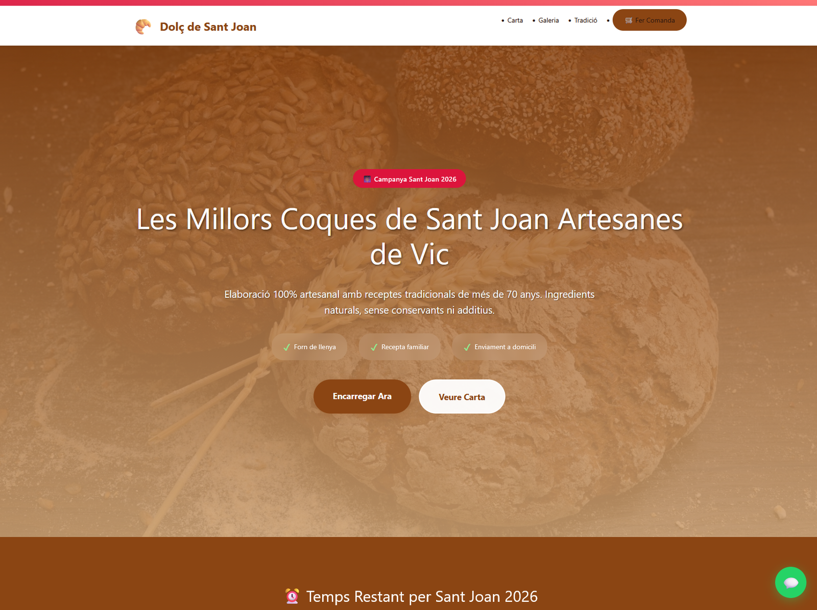 Coca Artesana de Vic - Panadería artesanal